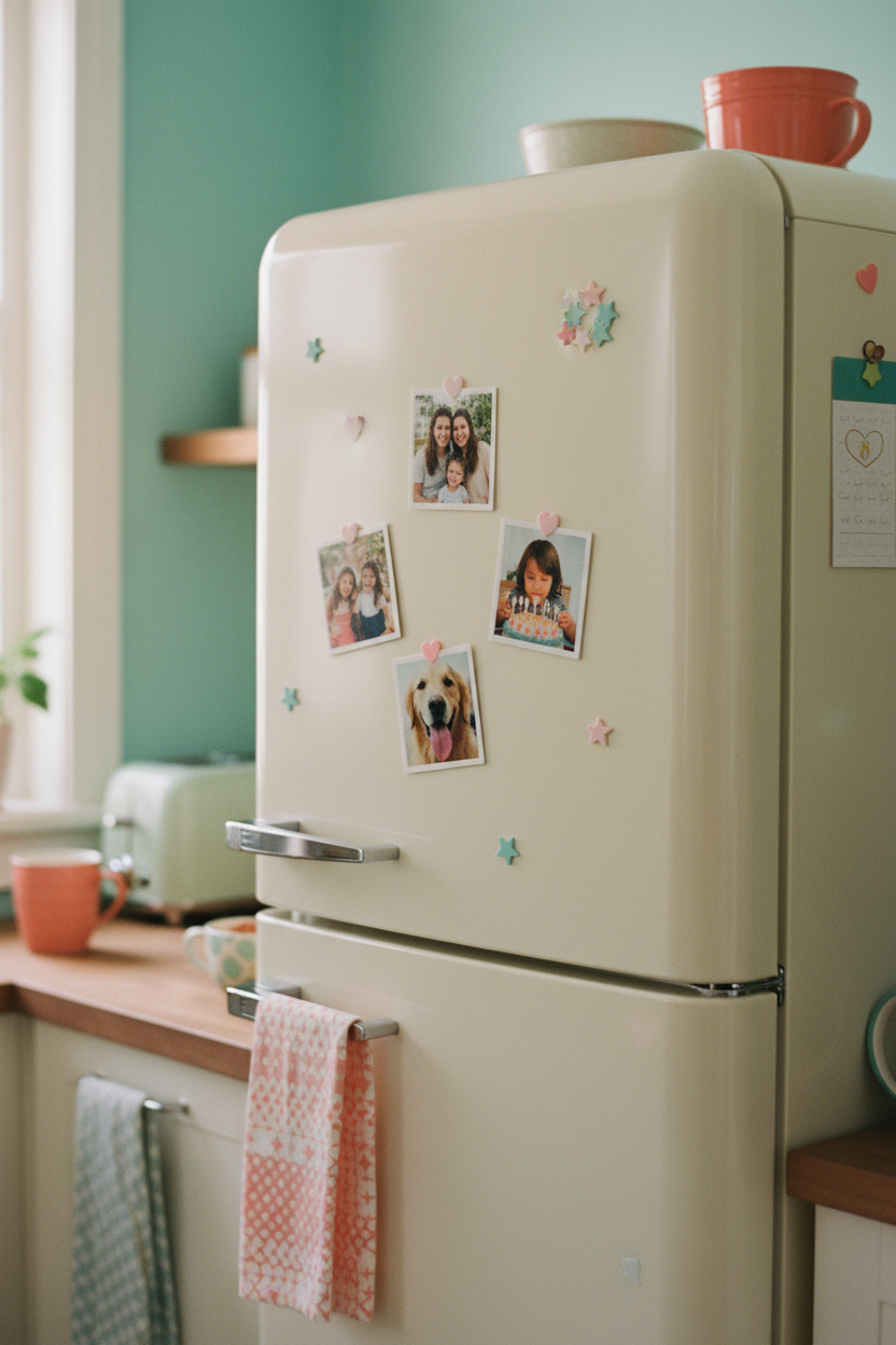 90s Scrapbook Fridge Magnets