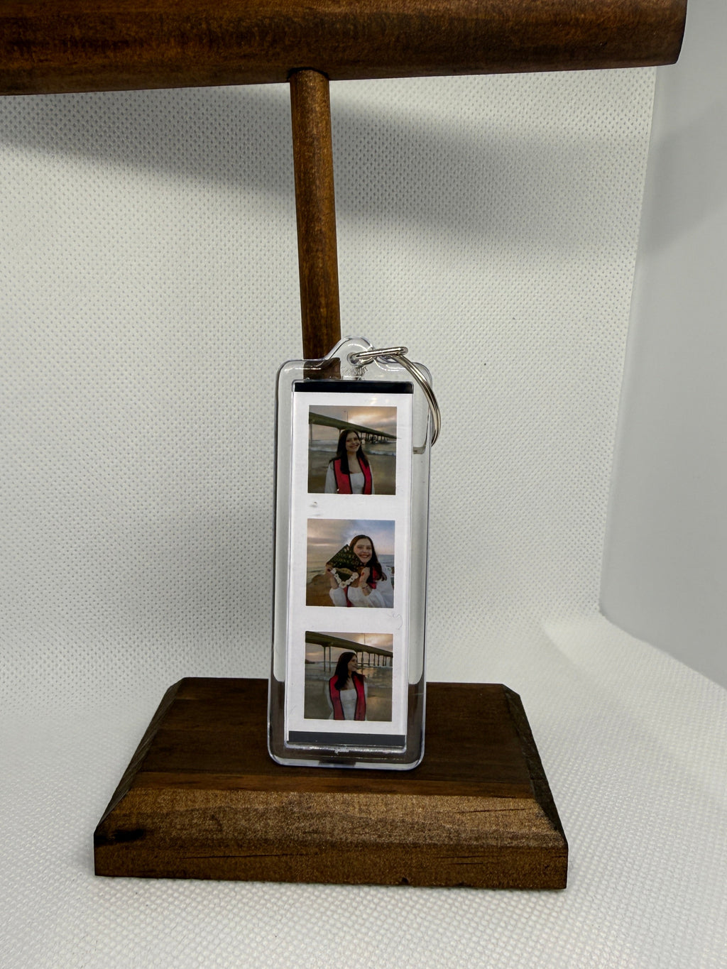 Photo Booth Strip Keychain — 6 Custom Photos