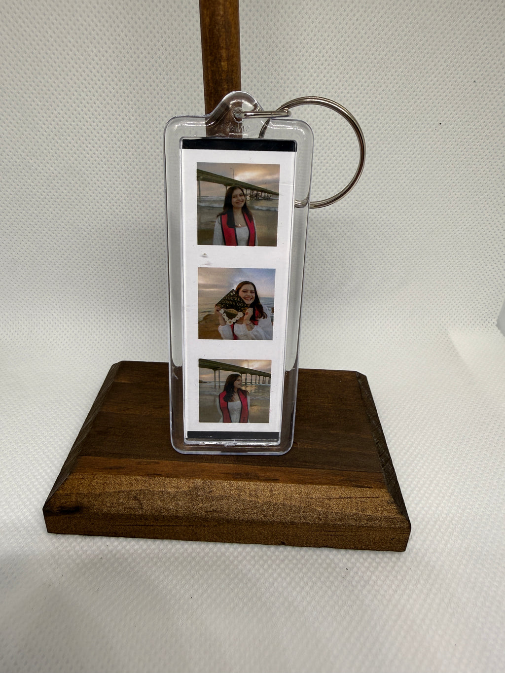 Photo Booth Strip Keychain — 6 Custom Photos