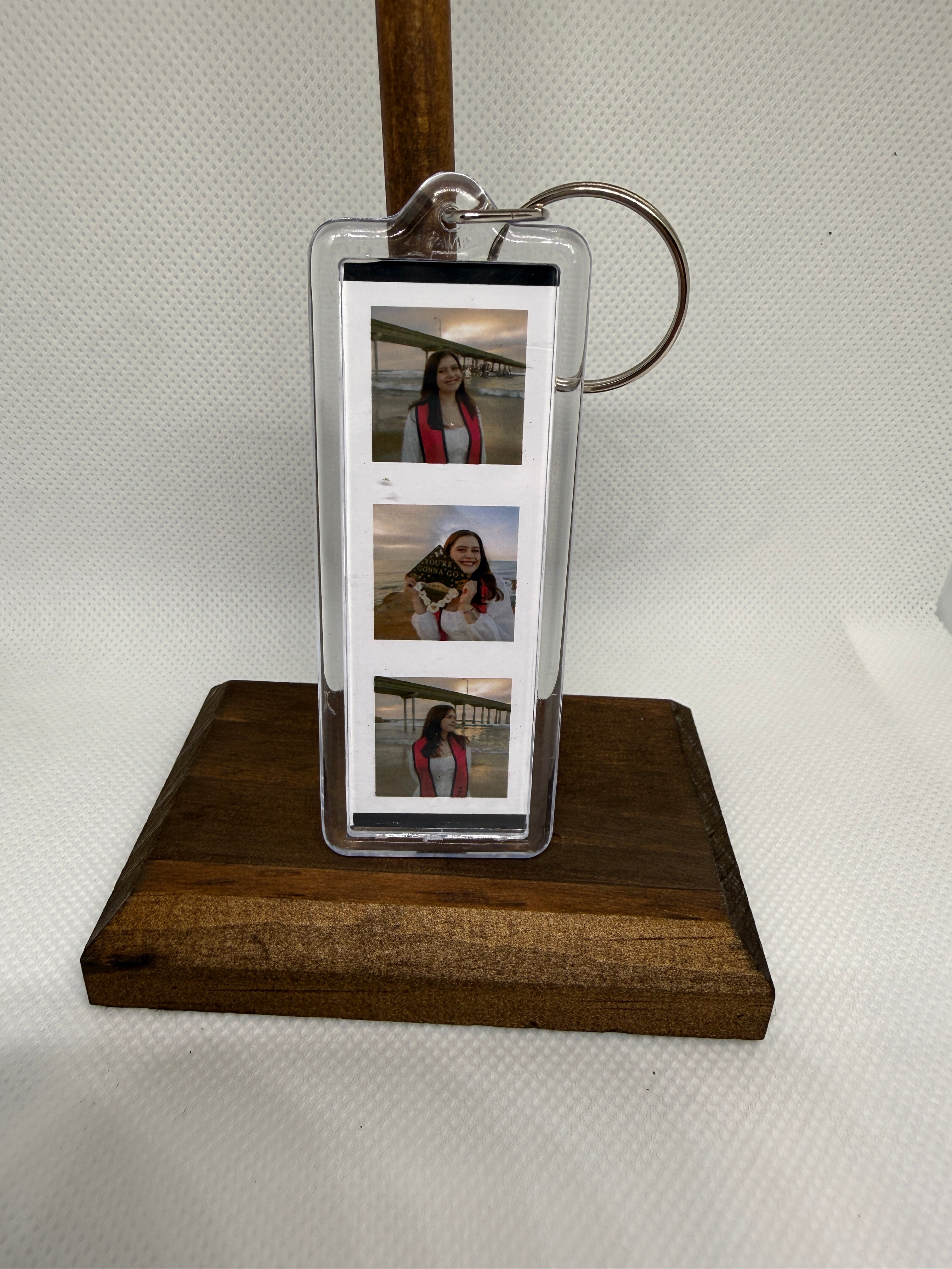Photo Booth Strip Keychain — 6 Custom Photos